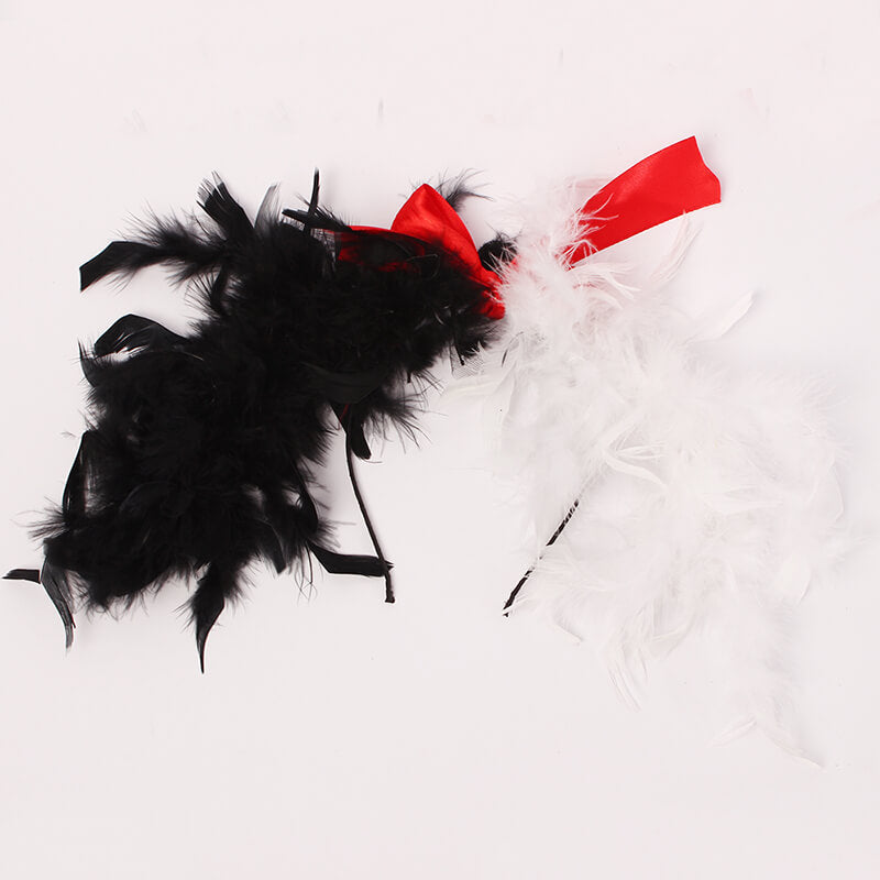 Robe Tutu à Pois pour Enfants avec Bandeau pour Filles Halloween Cosplay