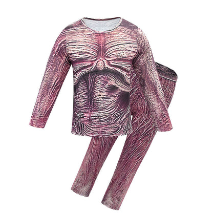 Déguisement Démogorgon Enfant Halloween Manches Longues Pantalon Cosplay Ensemble Complet