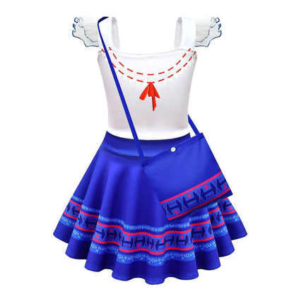 Kids Mirabel Off Shoulder Summer Dress with Bag for Age 2+