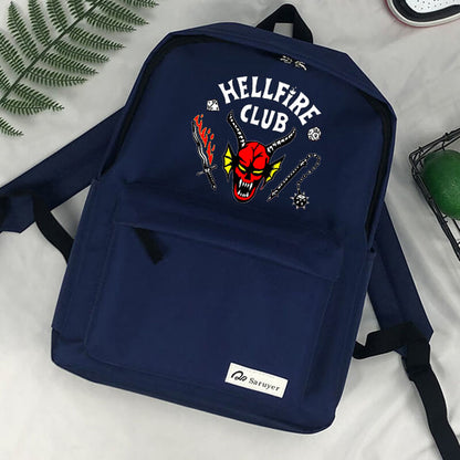 Hellfire Club 4 Mochila Escolar Demogorgon Monstruo Adolescentes Niños Niñas Bolsa de Viaje al Aire Libre para Computadora Portátil