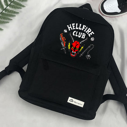 Hellfire Club 4 Mochila Escolar Demogorgon Monstruo Adolescentes Niños Niñas Bolsa de Viaje al Aire Libre para Computadora Portátil