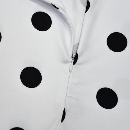 Kids White and Black Spotted Dog Costume Boys Girls Halloween Cosplay Jumpsuit and Cape