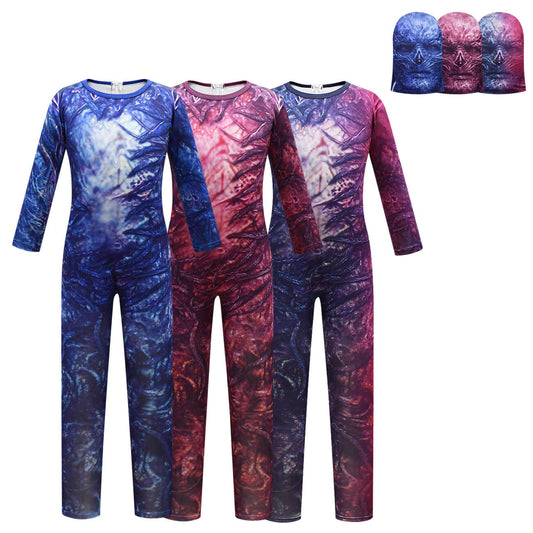 Costume de Démogorgon pour enfants, tenue de cosplay unisexe garçons filles avec casque
