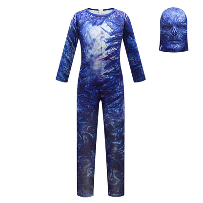 Disfraz de monstruo Demogorgon para niños y niñas, unisex, traje de Cosplay con casco