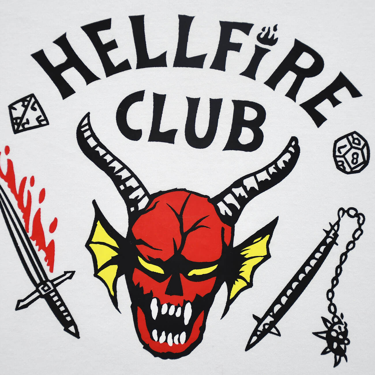 T-shirt Enfants Hellfire Club Démogorgon Manches Courtes Sweat Cosplay pour Garçons et Filles