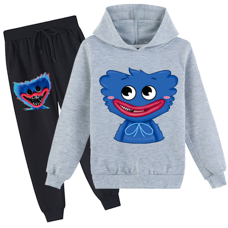 Kids Poppy Playtime Hoodie and Pants Unisex Fashion Huggy Wuggy Outfit