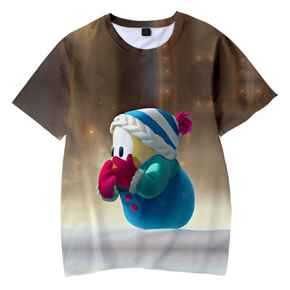 Fall Guys: Ultimate Knockout 3D T-shirts Men Women Fashion Casual Game Clothes Kids Harajuku Streetwear Short Sleeves T Shirt