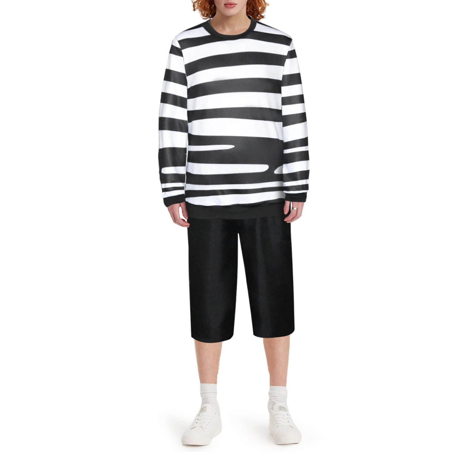 Disfraz de Pugsley Addams, disfraz de Pugsley de Wednesday, camisa de manga larga y pantalones cropped para niños y adultos