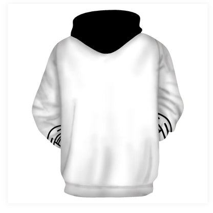 Unisexe Adulte Rainbow Friends Sweat à Capuche Manches Longues Dessin Bleu et Rouge Vêtements de Sport