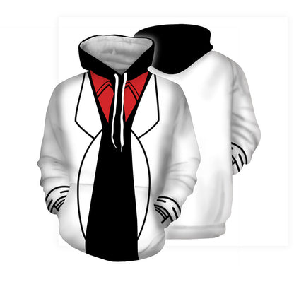 Unisexe Adulte Rainbow Friends Sweat à Capuche Manches Longues Dessin Bleu et Rouge Vêtements de Sport