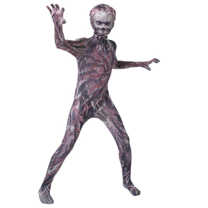 Disfraz de Monstruo Infantil y Adolescente Unisex Mono Casco Traje de Cosplay para Niños y Niñas Fiesta de Halloween