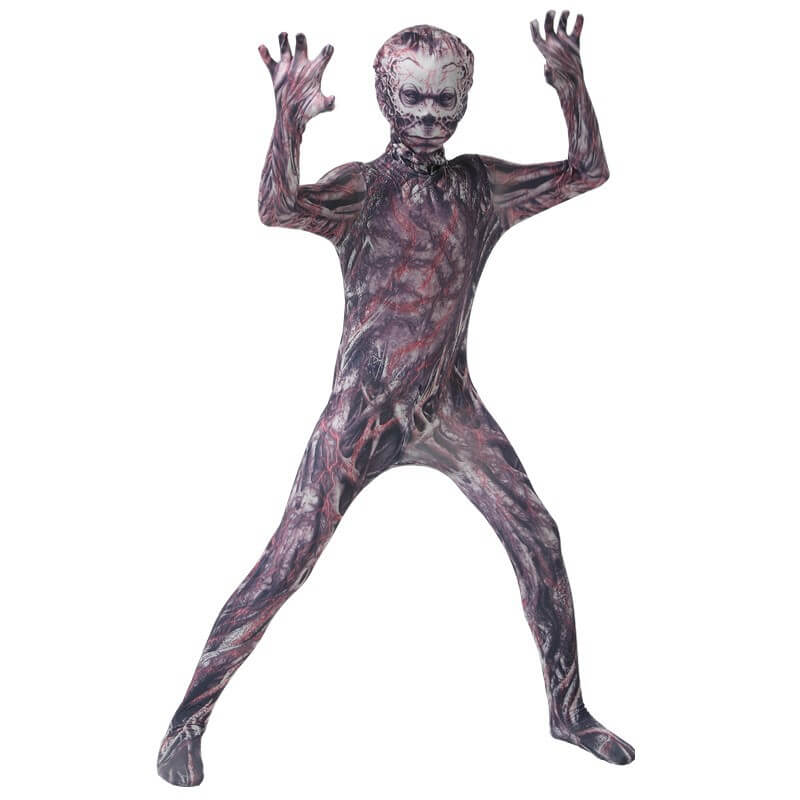Disfraz de Monstruo Infantil y Adolescente Unisex Mono Casco Traje de Cosplay para Niños y Niñas Fiesta de Halloween