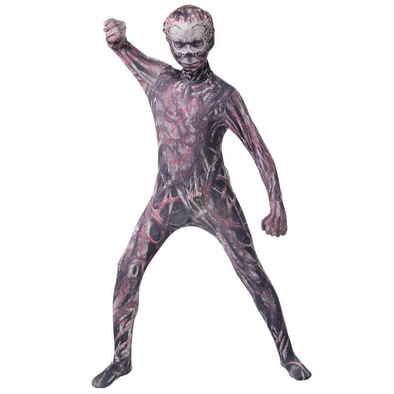 Disfraz de Monstruo Infantil y Adolescente Unisex Mono Casco Traje de Cosplay para Niños y Niñas Fiesta de Halloween
