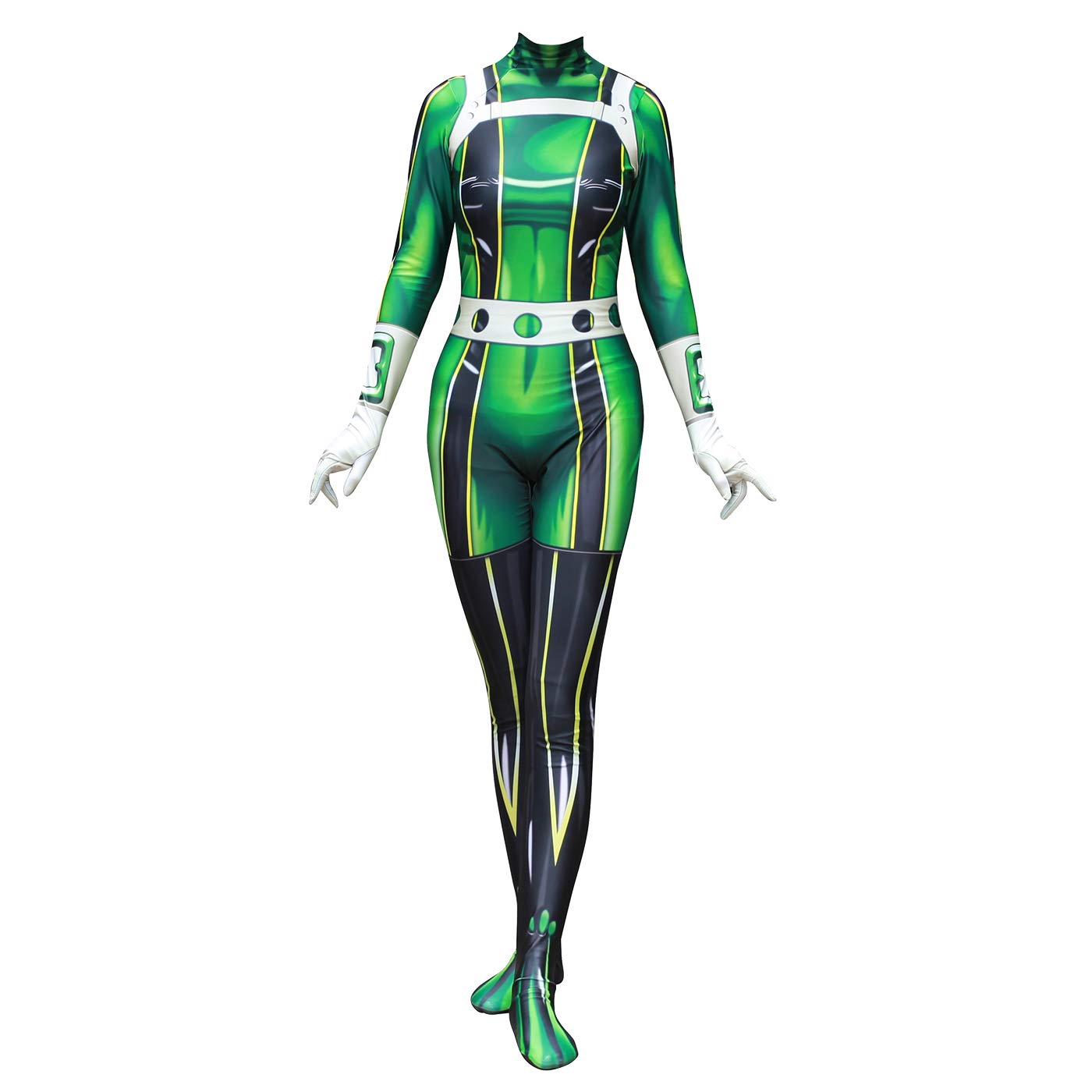 Tsuyu Asui Costume Froppy Cosplay Combinaison Verte Fête Carnaval Halloween