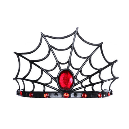 Girls Vampire Costume Red Gothic Medieval Queen Tutu Dress and Accessories for Kids Halloween Cosplay